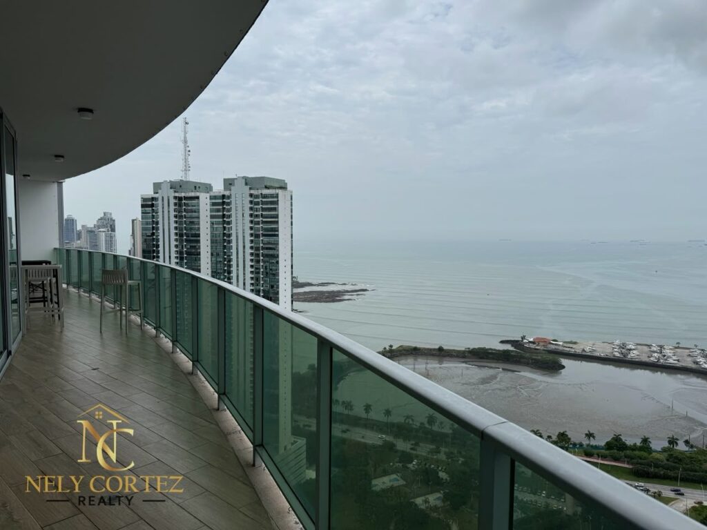 Balcony ocean view, apartment for sale in Allure, Panama City, Panama