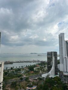 View from balcony, apartment for sale in Costanera, Panama City, Panama