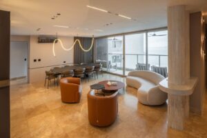 Living dining area, apartment for sale in Q Tower, Panama City, Panama