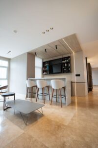 Kitchen bar, apartment for sale in Q Tower, Panama City, Panama