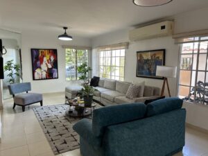 Living area, house for rent in Costa Bay, Panama City, Panama