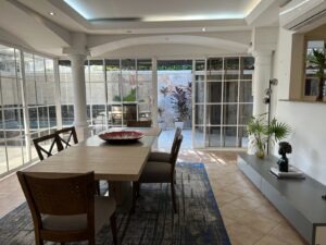 Dining room garden view, house for rent in Costa Bay, Panama City, Panama