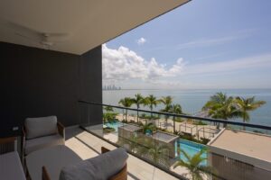 Terrace ocean view, property for rent in Ocean Reef, Panama City, Panama