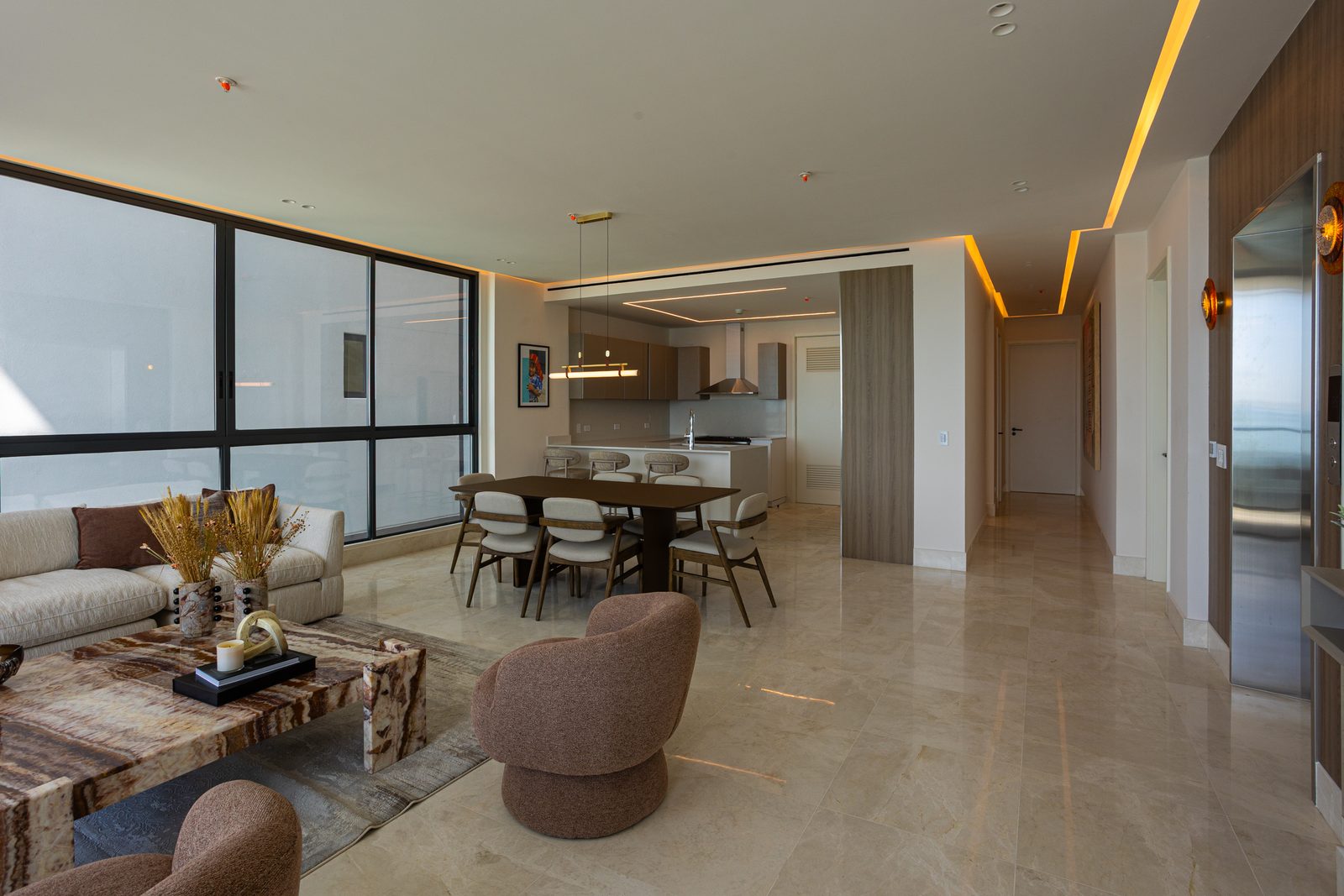 Living room, property for rent in Ocean Reef, Panama City, Panama